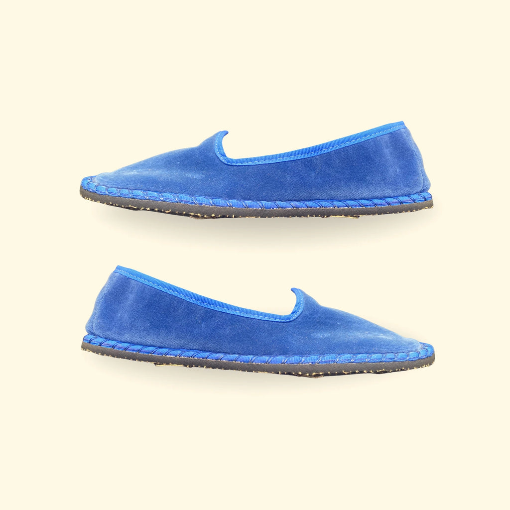 Veneciana terciopelo azulón