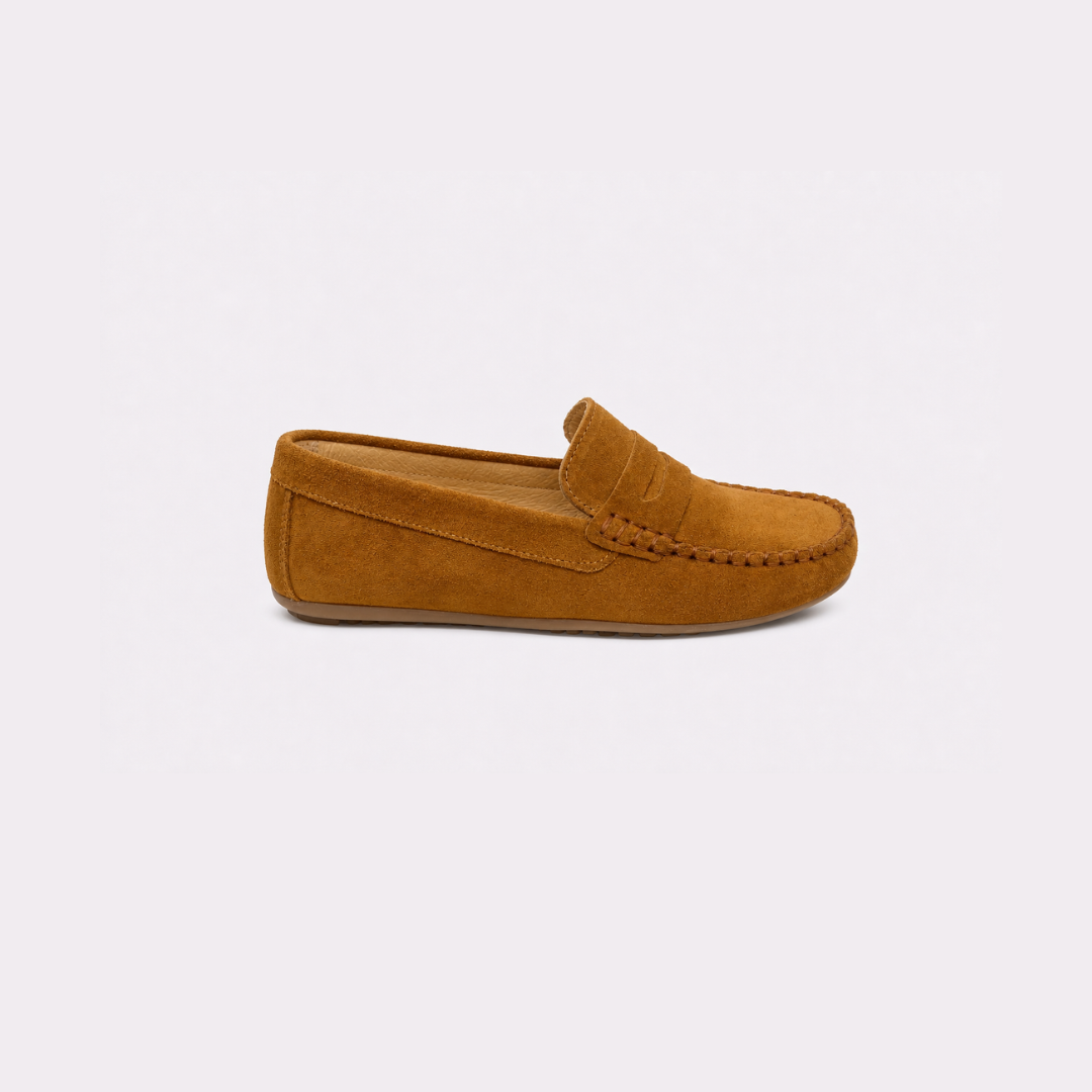 mocasín serraje camel