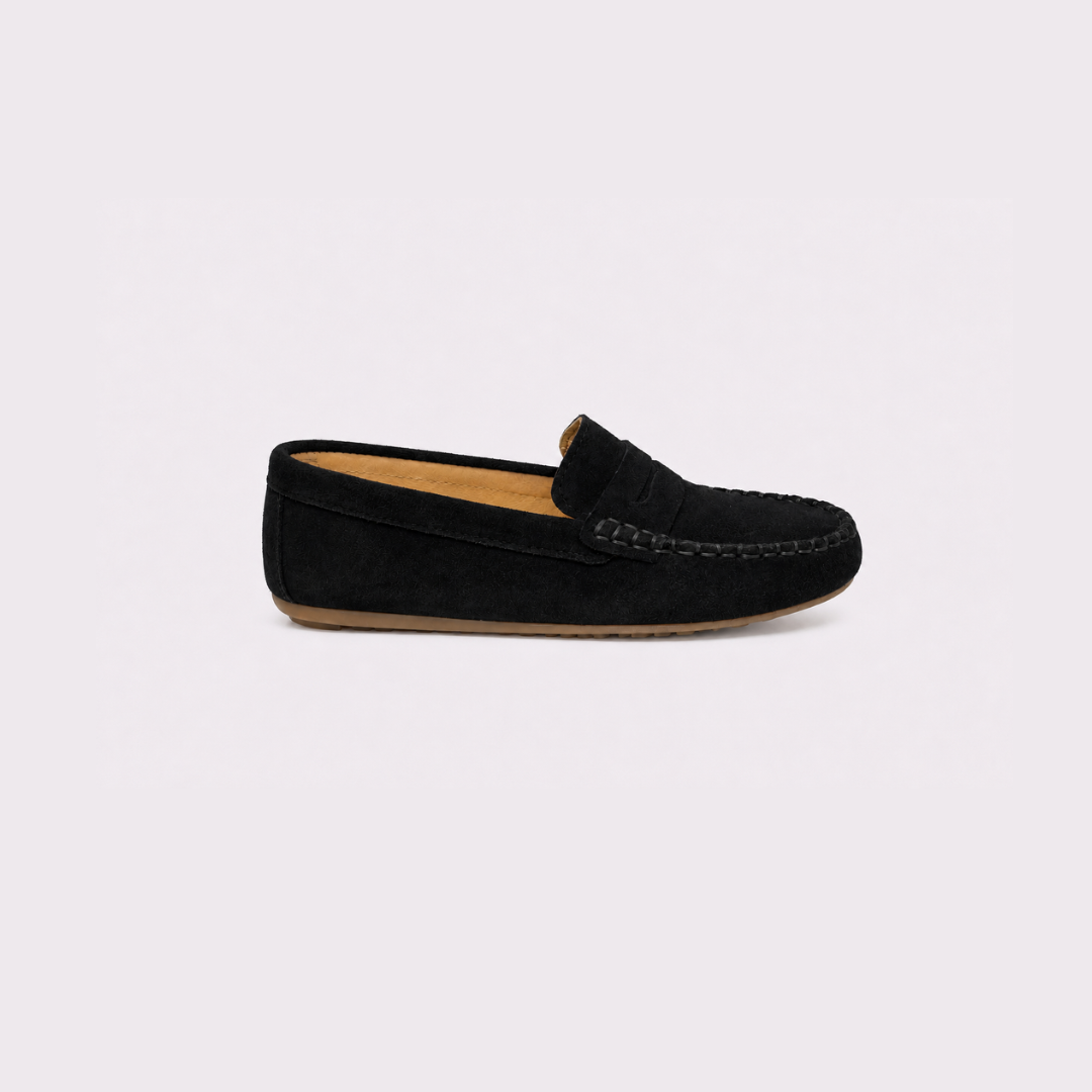 Mocasín serraje negro