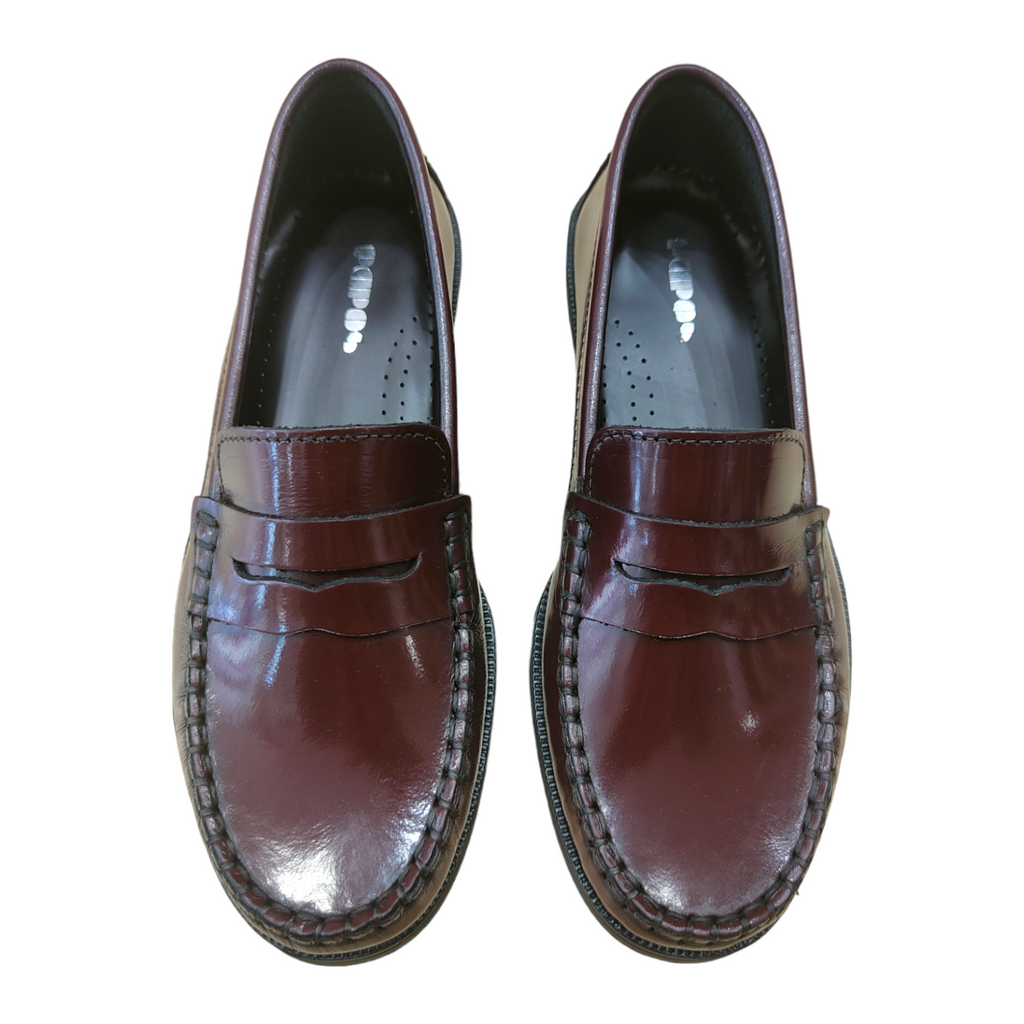 MOCASIN  CASTELLANO PIEL BURDEOS