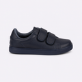 Zapato escolar azul marino cierre doble velcro de piel unisex