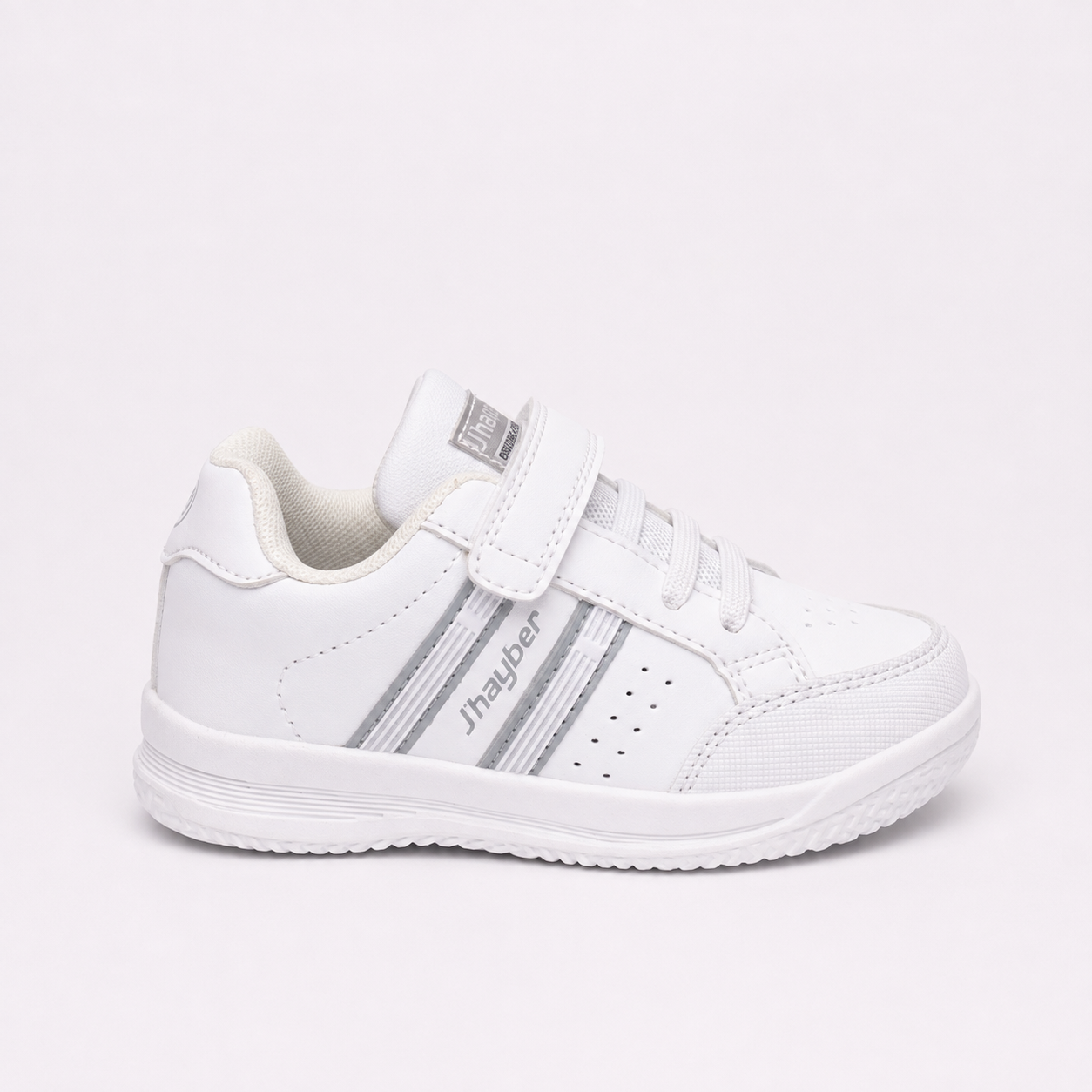 COLATE- Deportivo blanco y detalles grises