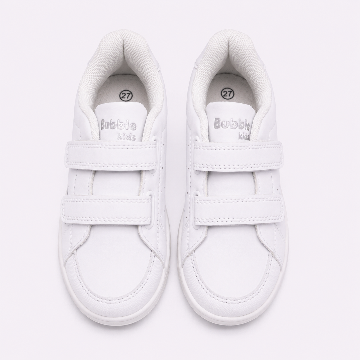 BUBBLE KIDS- Deportivo blanco y detalles grises