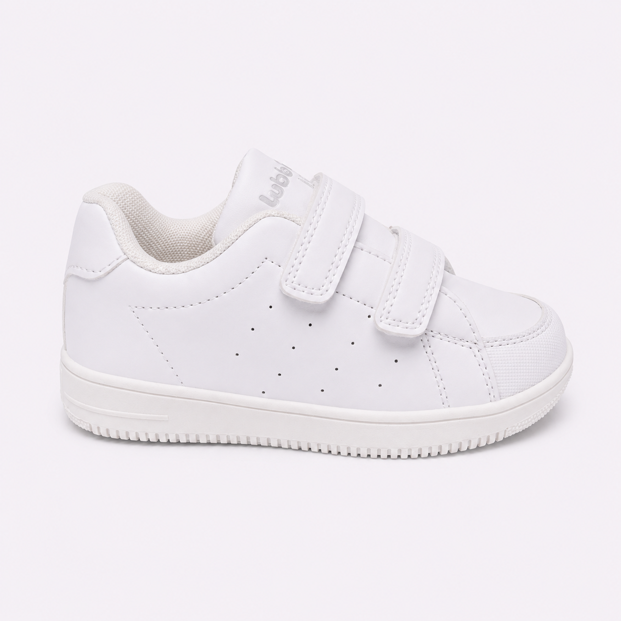 BUBBLE KIDS- Deportivo blanco y detalles grises