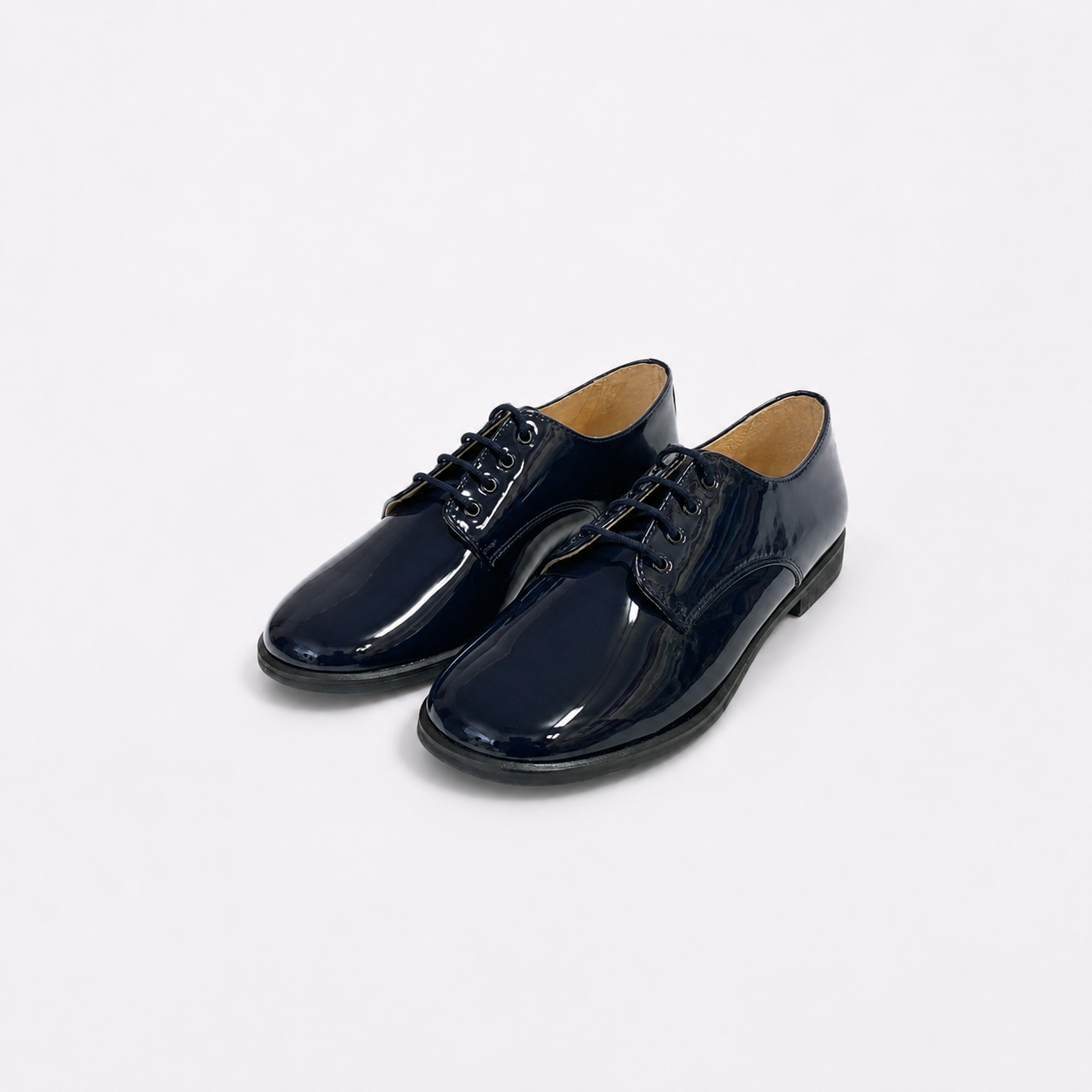 Blucher zapato piel marino charol