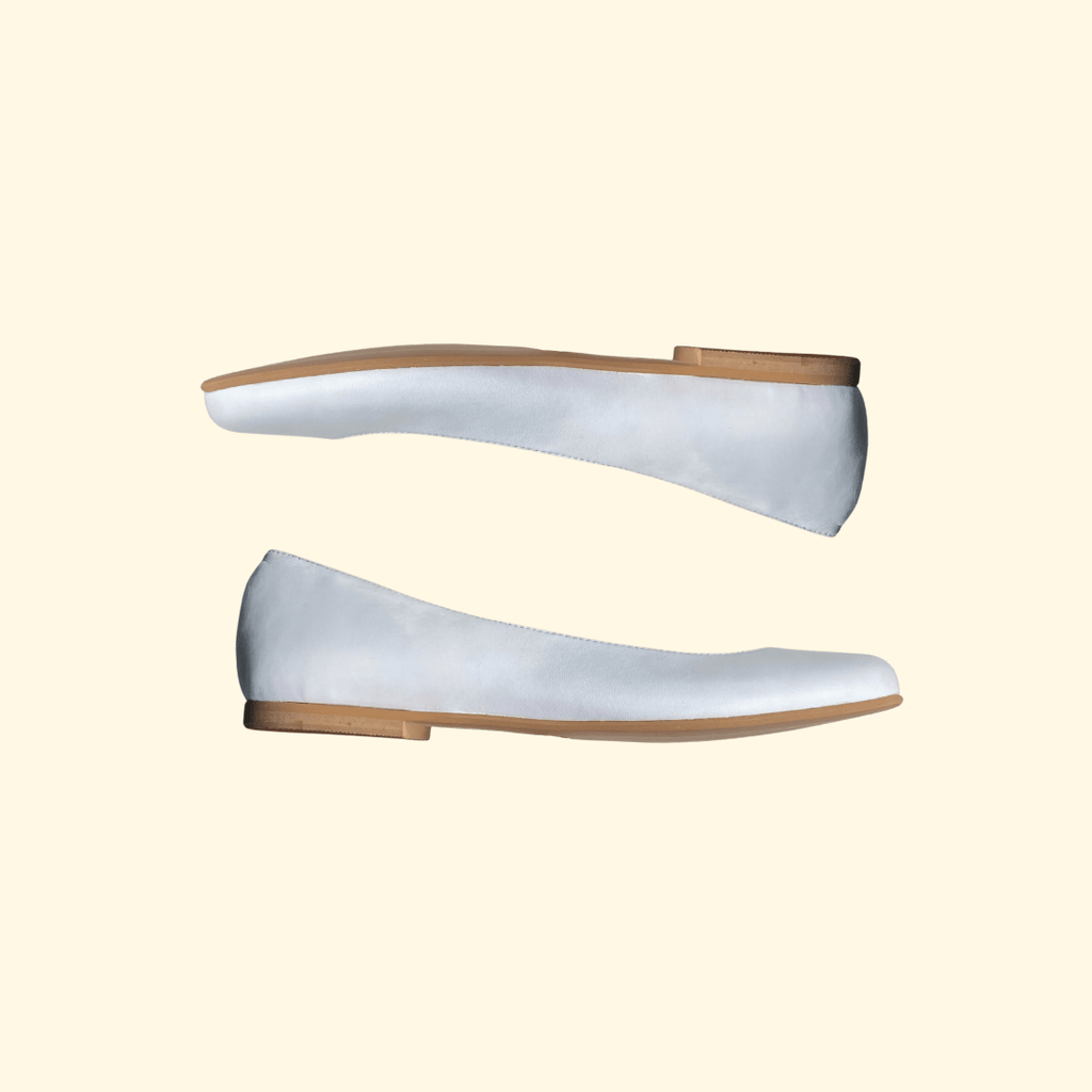 Bailarina o manoletina blanca de comunion