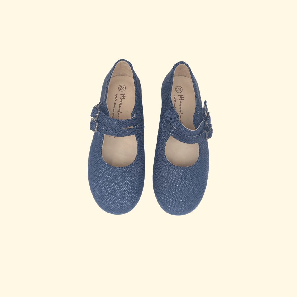 Mercedes bosmans azul con brillo