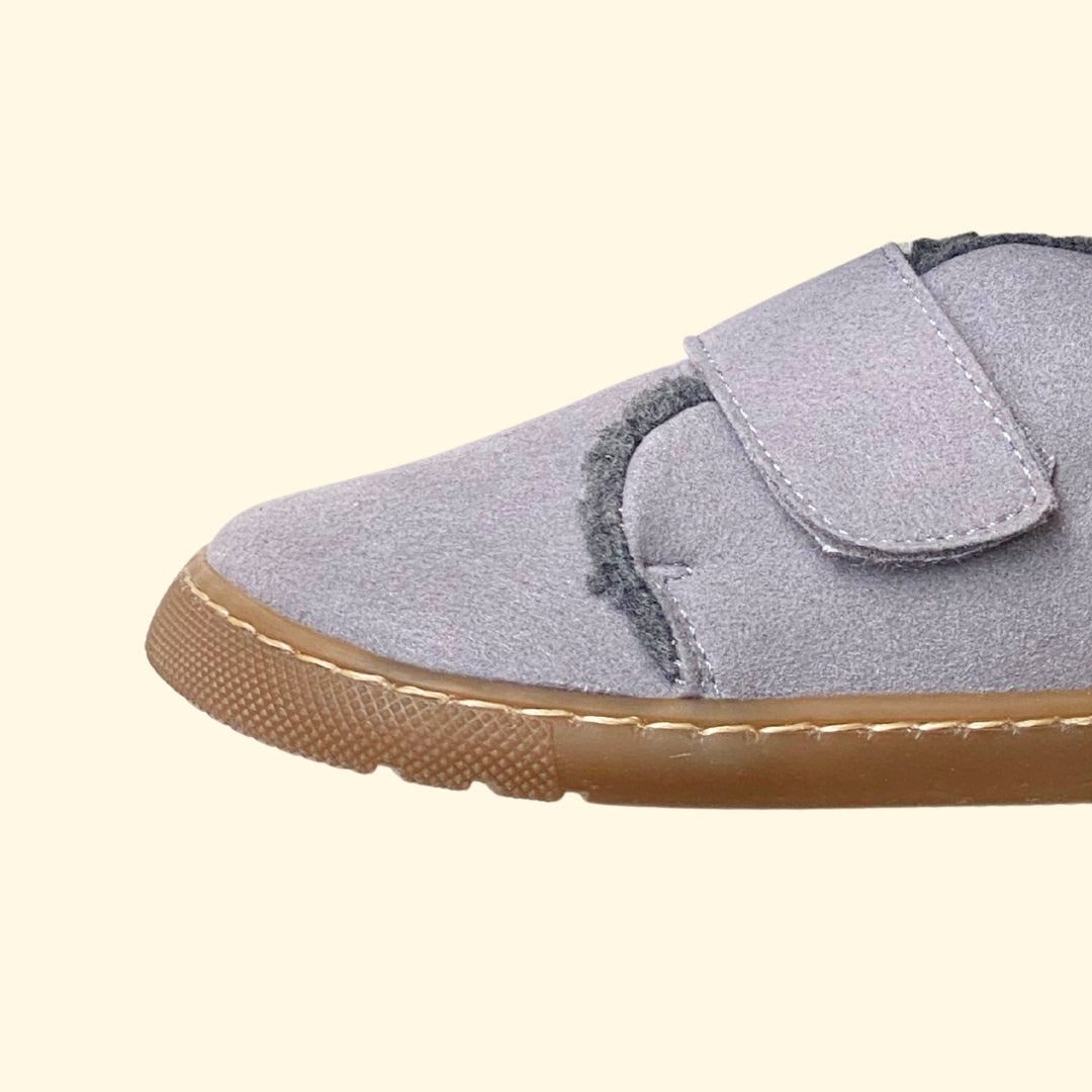 bota borreguito de piel gris smoke