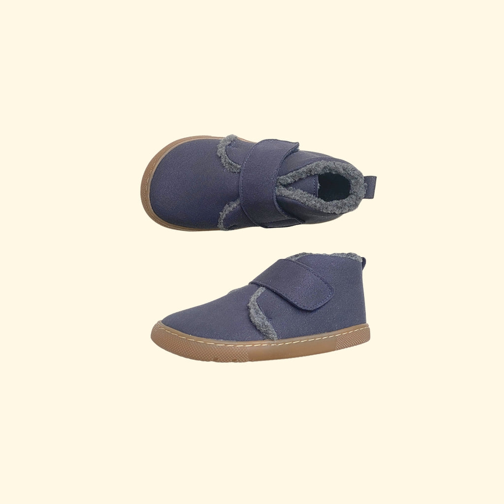 Bota borreguito de piel marino