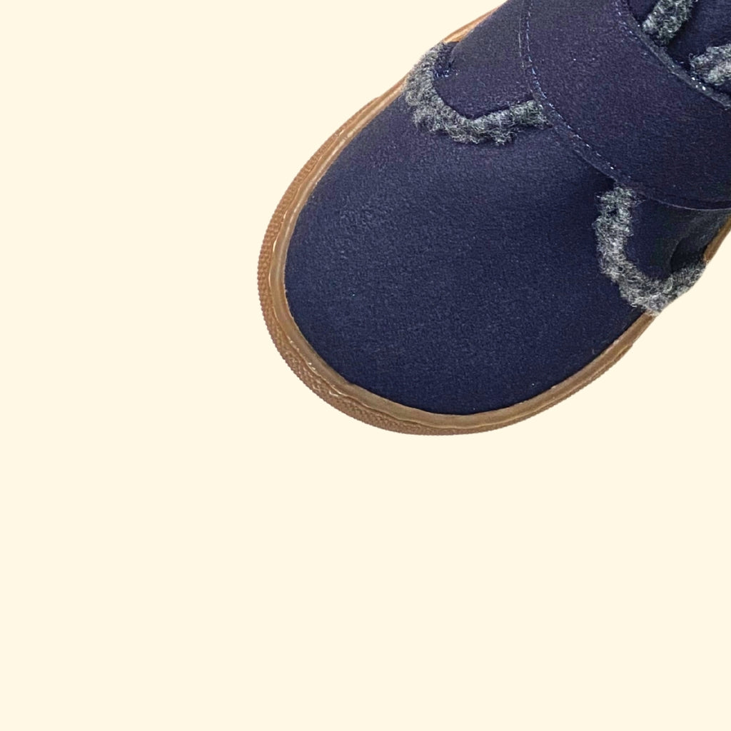 Bota borreguito de piel marino