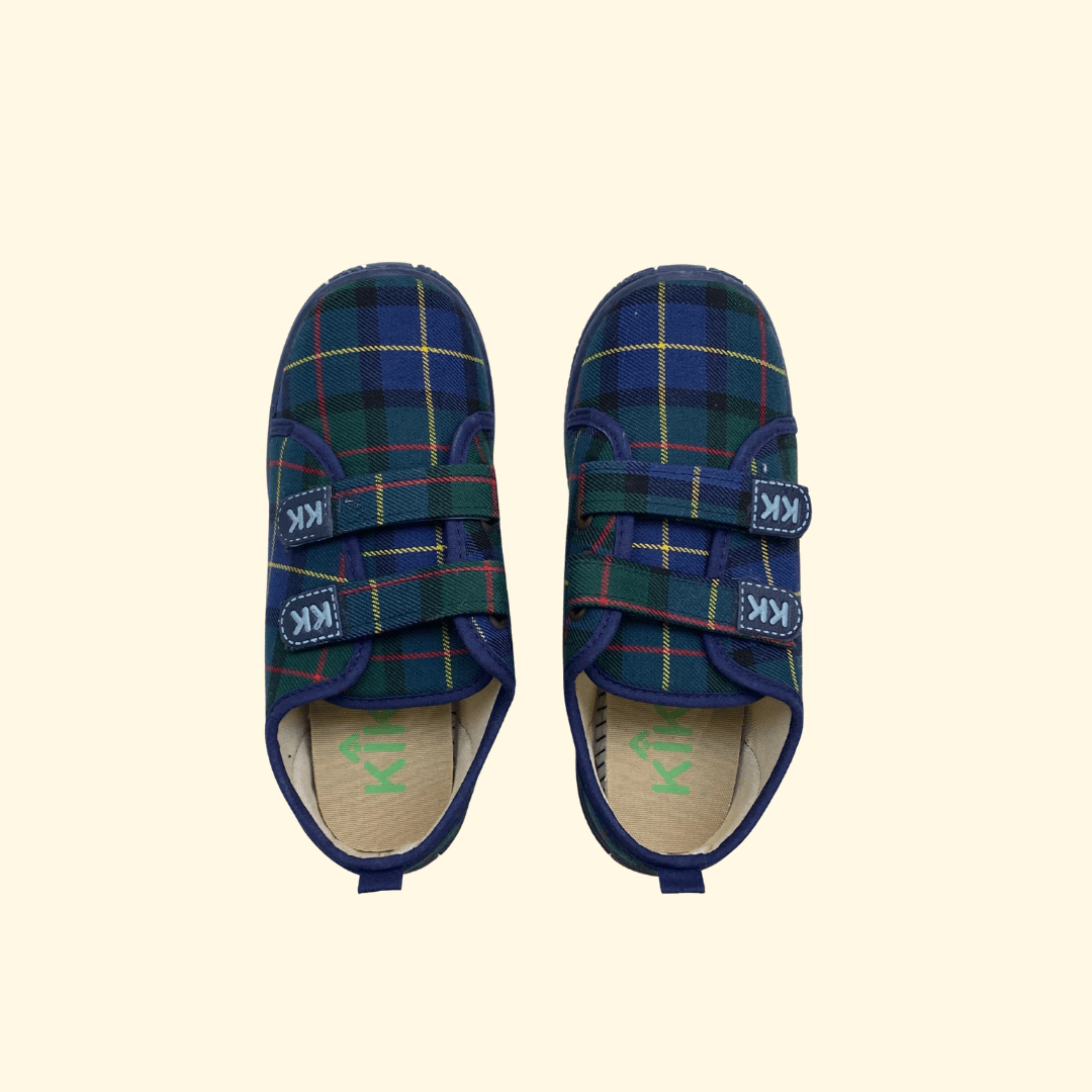 Zapatillas escocesas azul