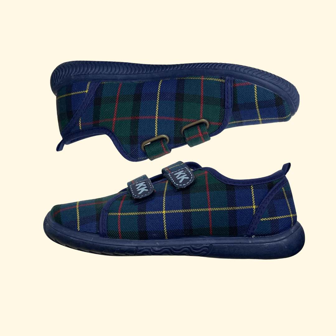 Zapatillas escocesas azul