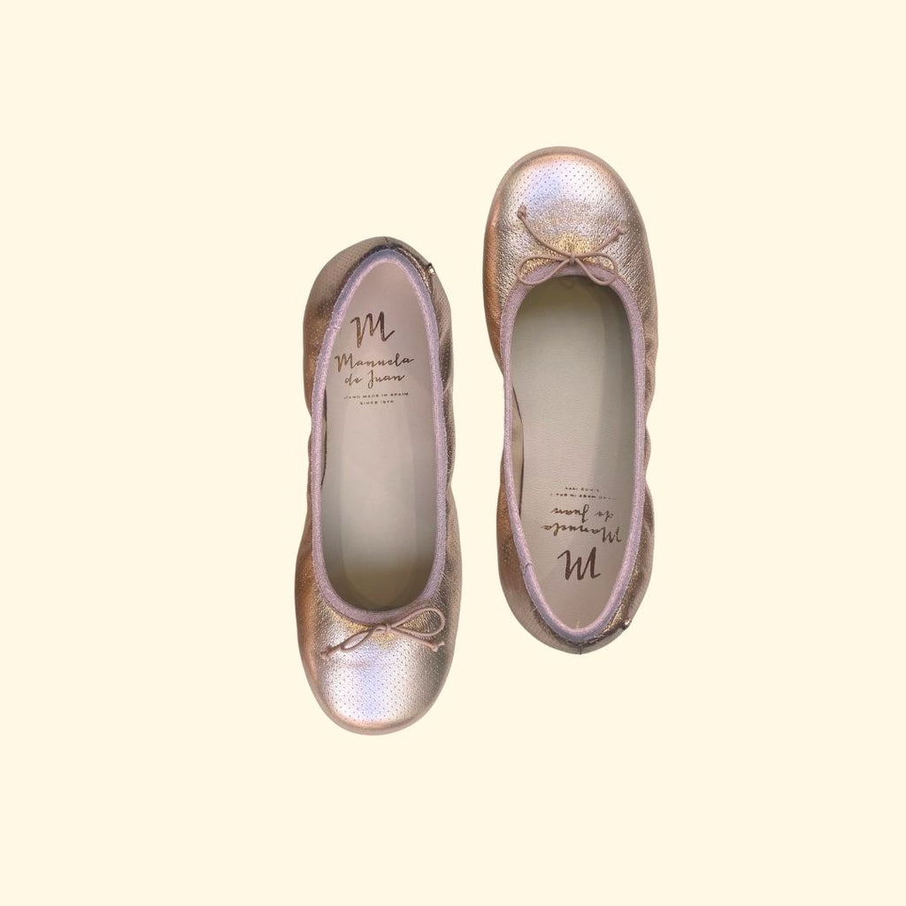 Bailarina metalizada rosa