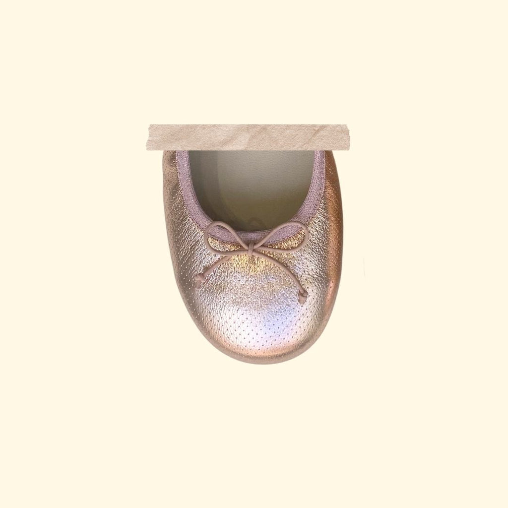 Bailarina metalizada rosa