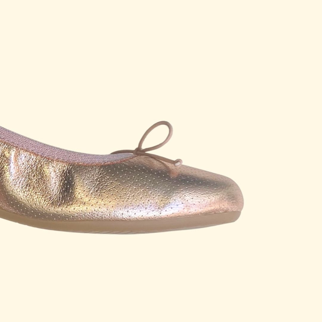 Bailarina metalizada rosa