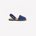 Menorquina azul jeans serraje
