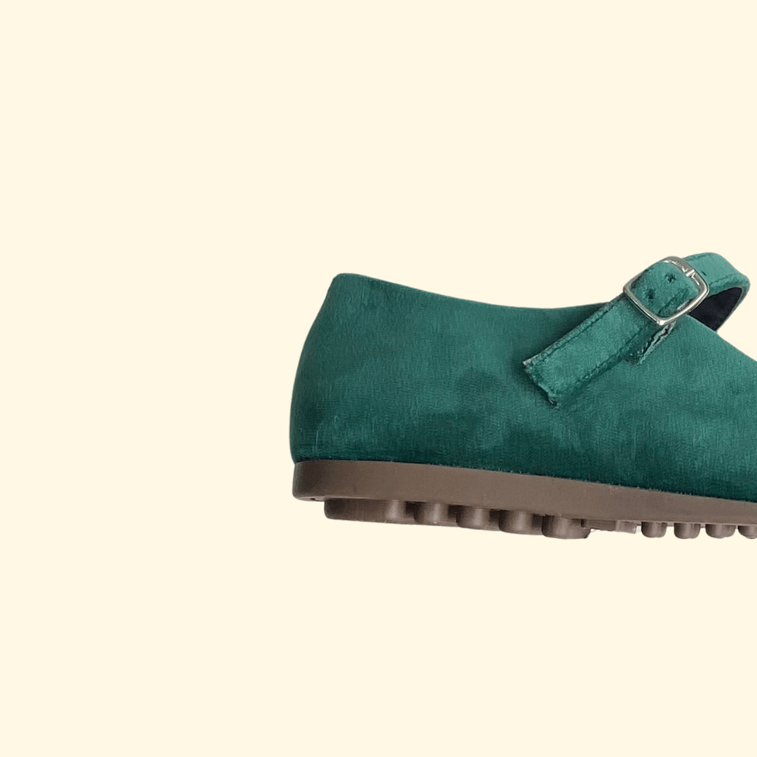 Lengua verde botella mercedes terciopelo