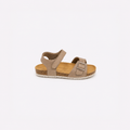 sandalia beig de hebilla unisex suela de corcho hecho en españa - tiendas papos