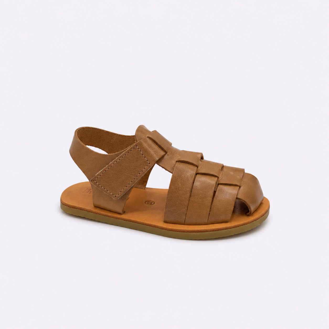Sandalia cangrejera piel taupe