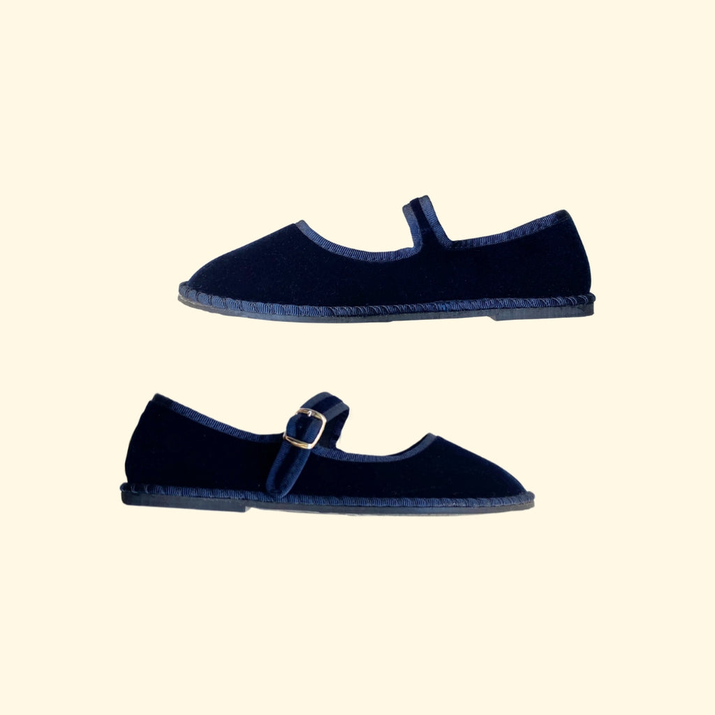 Veneciana con cierre de mercedes marino