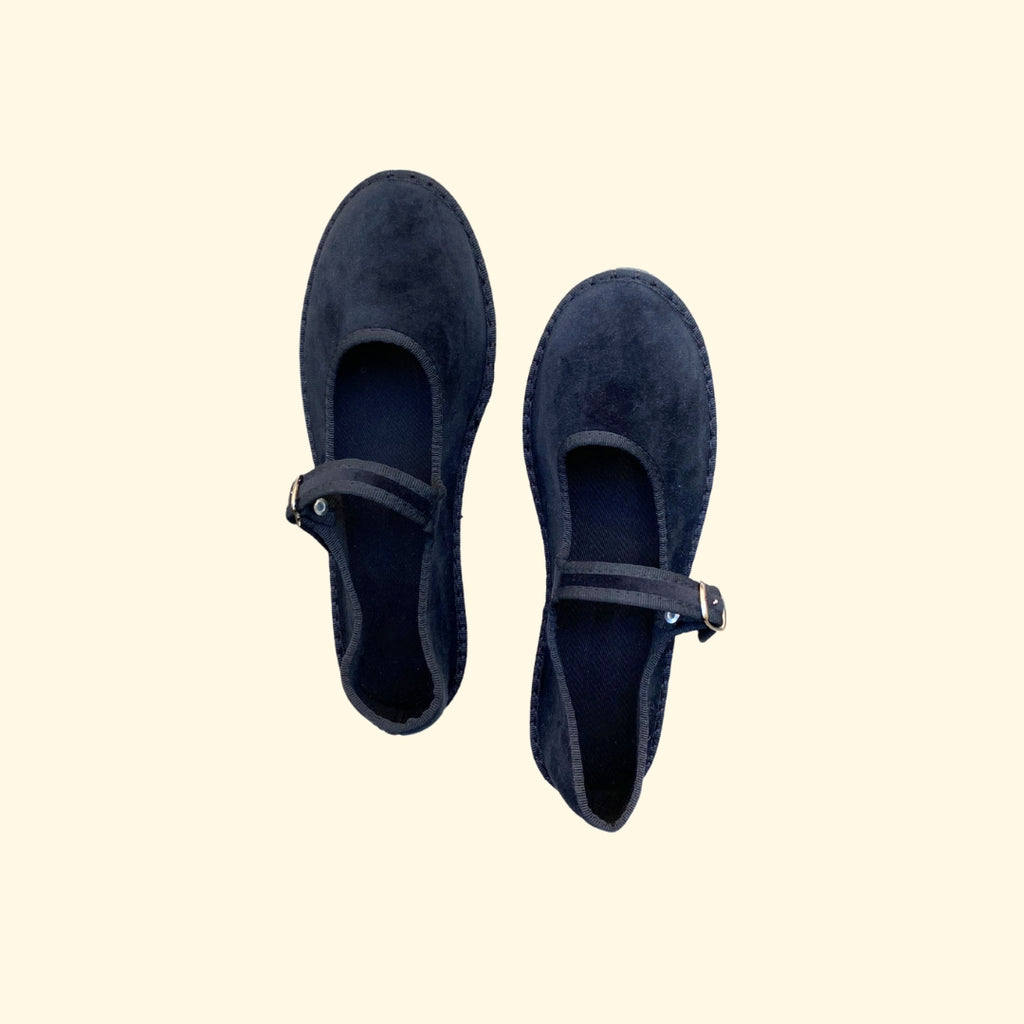 Veneciana con cierre mercedes negro