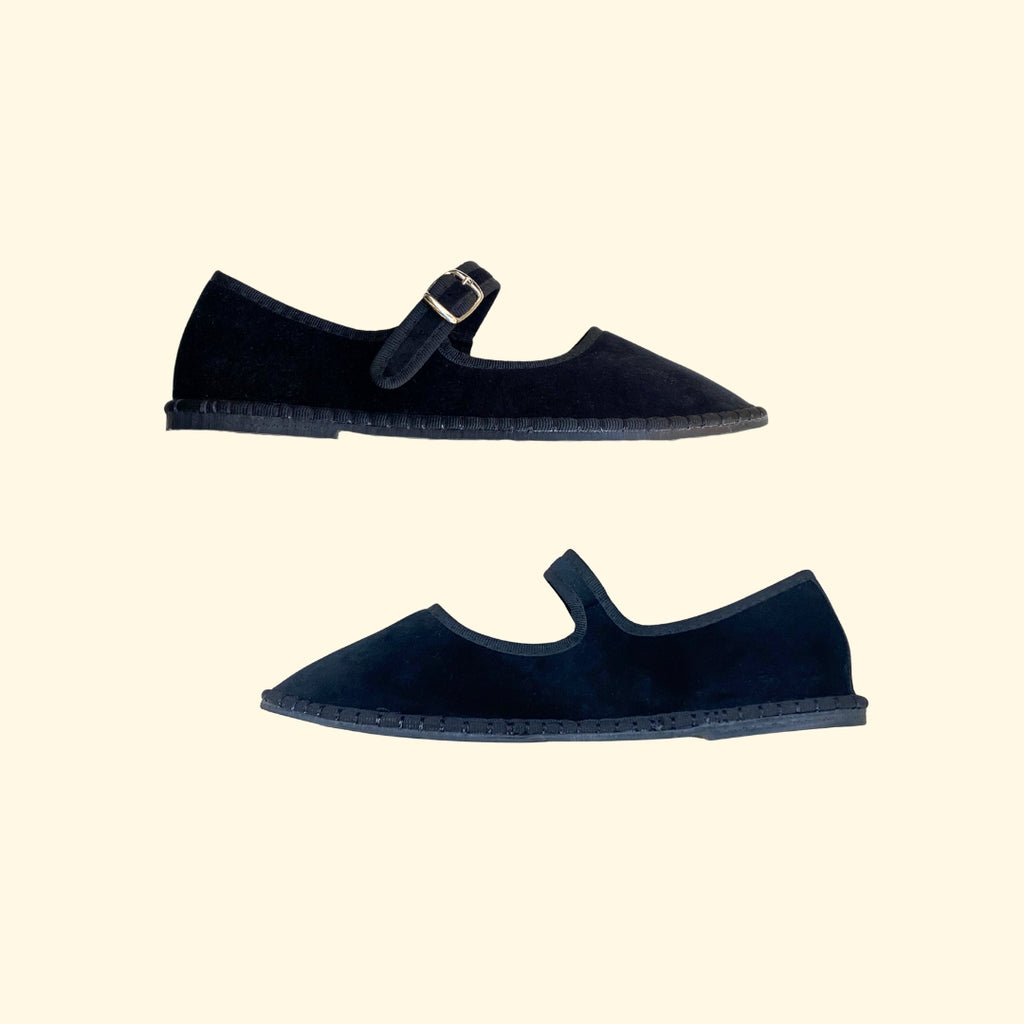 Veneciana con cierre mercedes negro